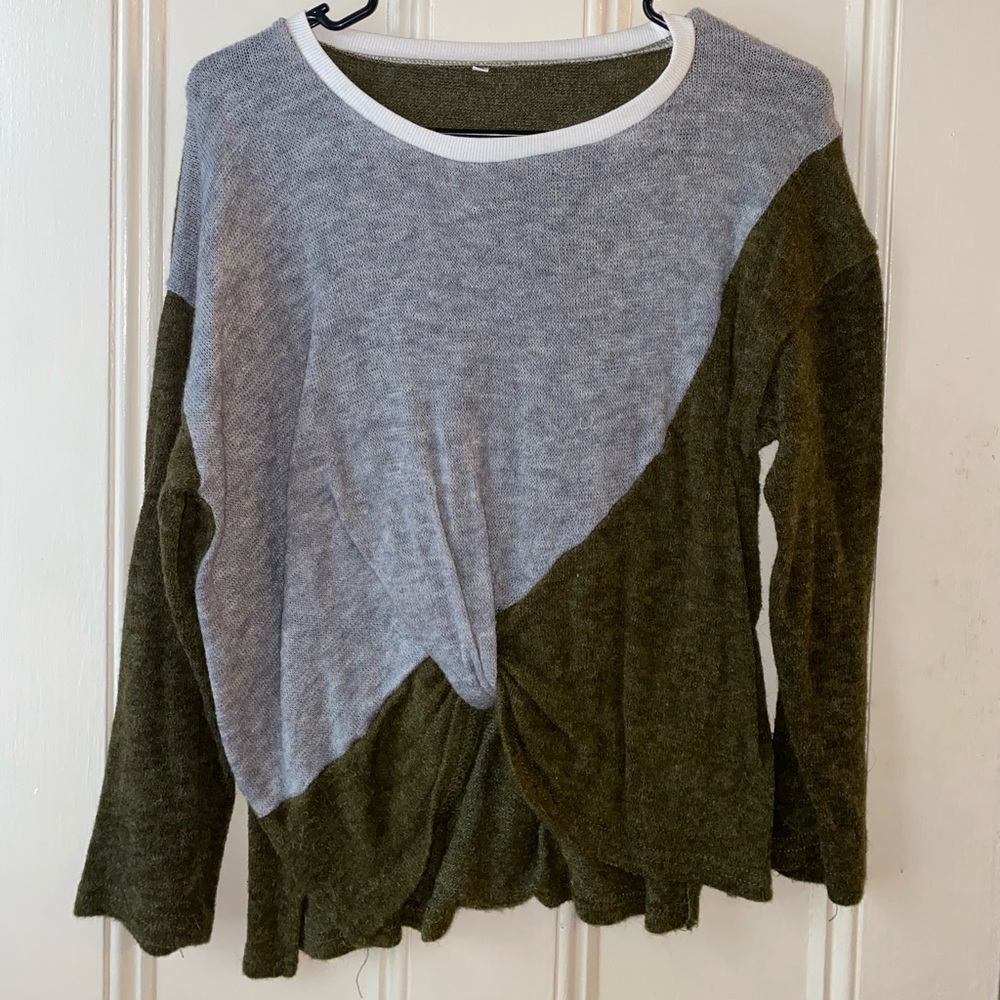 Twisted Front Sweater